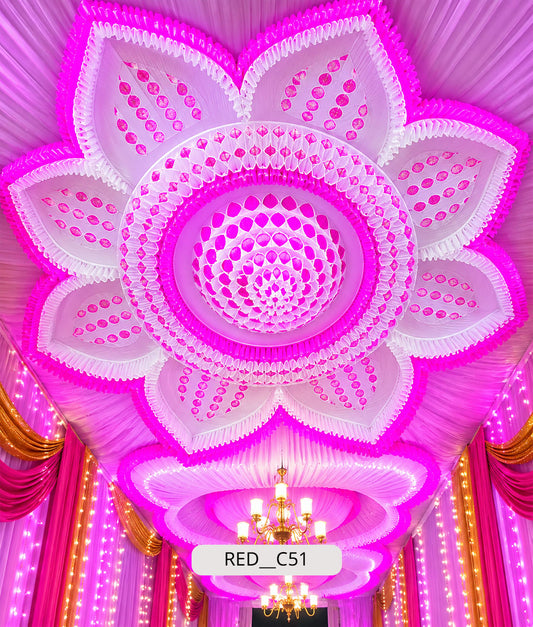 Concentric Multi-Tier Petal Canopy (RED__C51)