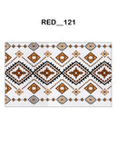 Ethnic Geometric Diamond Digital Parda (RED_121)