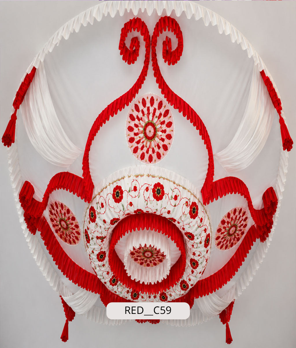 Imperial Crown Dome with Floral Medallions (RED__C59)