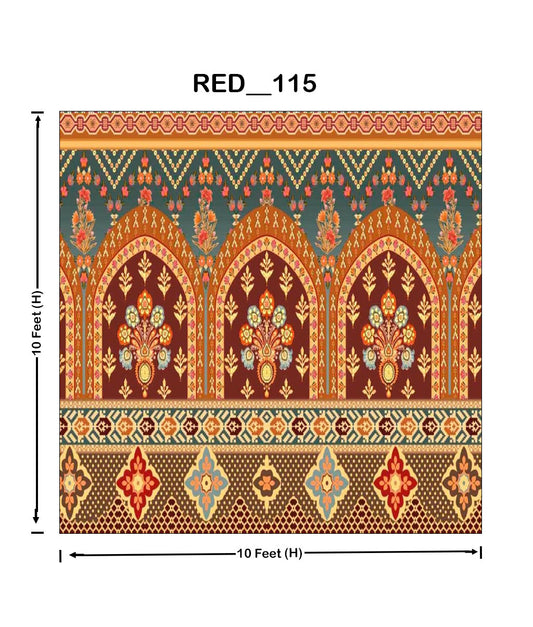Imperial Floral Archway Rug (RED_115)
