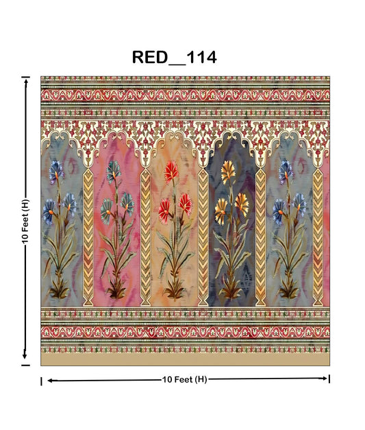 Mughal Jaal / Buta Design (RED_114)
