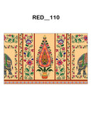 Pichwai Style Printed Backdrop(RED_110) 4