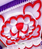 Puff Mandala with Scalloped Cloud Canopy (RED__C60)