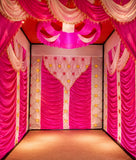 Luxury Pink Drapes Mandap