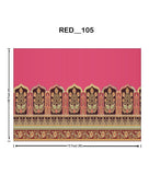 (Pink Heritage Mughal Border Backdrop (RED_105)
A