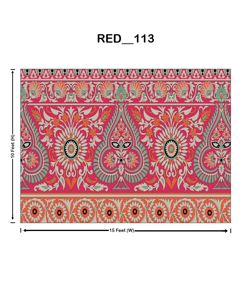 Gulab-Bari Pattern (RED_113)