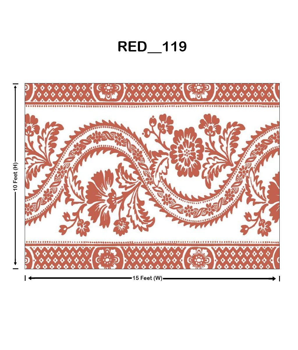 Tribal pattern Digital Parda (RED_119)
