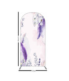Lavender Floral Wedding Couple Backdrop