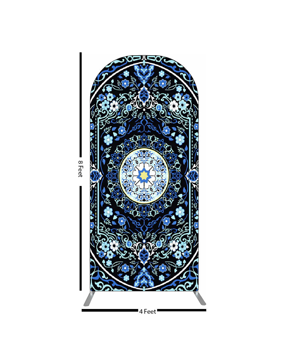 Create a Royal Ambiance: Persian Blue Carpet & Mughal Buta Theme