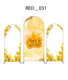 Yellow Floral Haldi Backdrop
