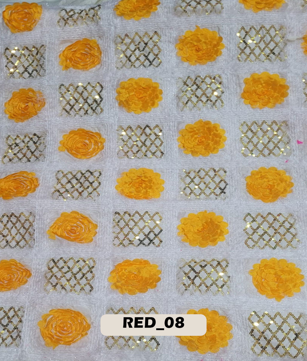 Flower Work Fabric