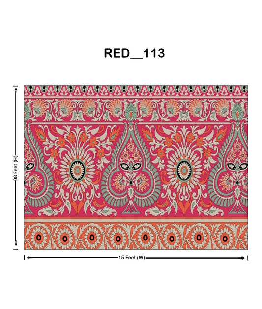 Gulab-Bari Pattern (RED_113)