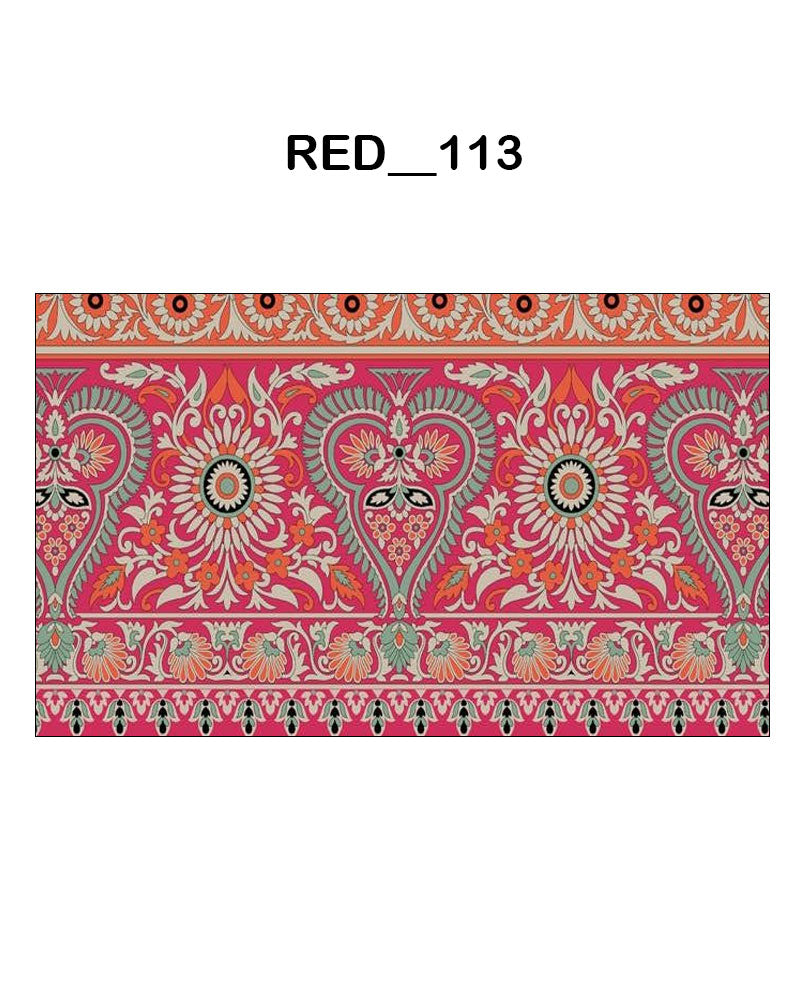 Gulab-Bari Pattern (RED_113)