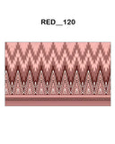Ziazag Geometric Ethnic Digital Parda (RED_120)
