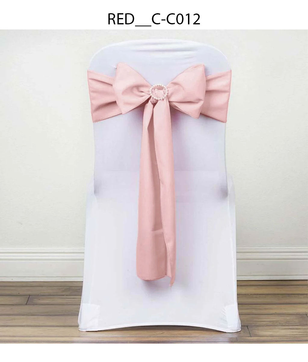 Premium Polyester Chair Sash with Classic Bow