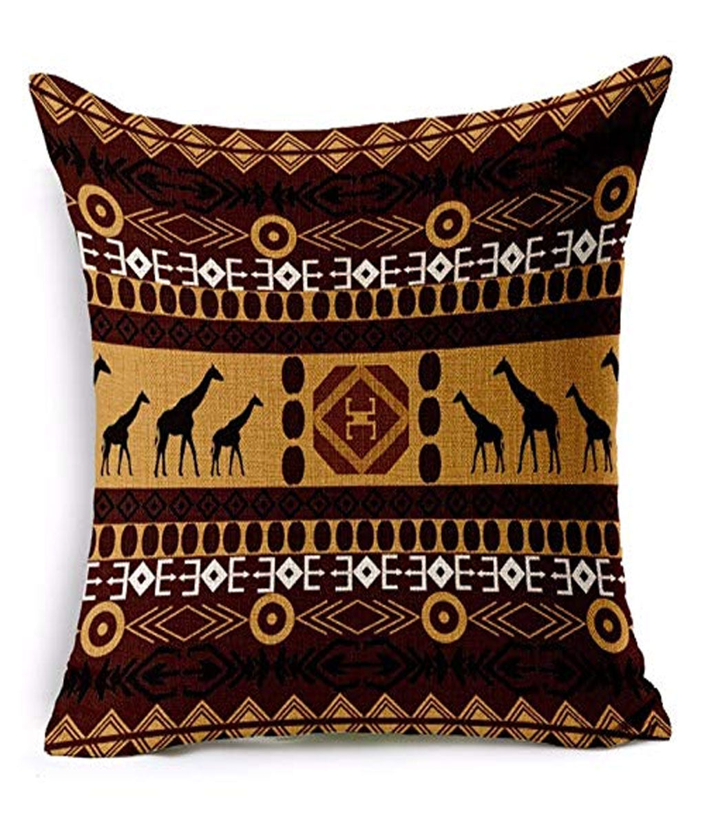 Set Of 5 Decorative Hand Made Jute Throw/Pillow Cushion Covers - Royal events&decors #