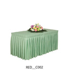Plain Square Table Cover 2x5 Ft – Premium Lycra Fabric (All Colors Available)