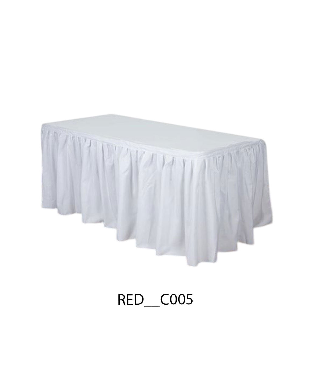 Plain Square Table Cover 2x5 Ft – Premium Lycra Fabric (All Colors Available)