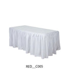 Plain Square Table Cover 2x5 Ft – Premium Lycra Fabric (All Colors Available)