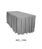 Plain Square Table Cover 2x5 Ft – Premium Lycra Fabric (All Colors Available)
