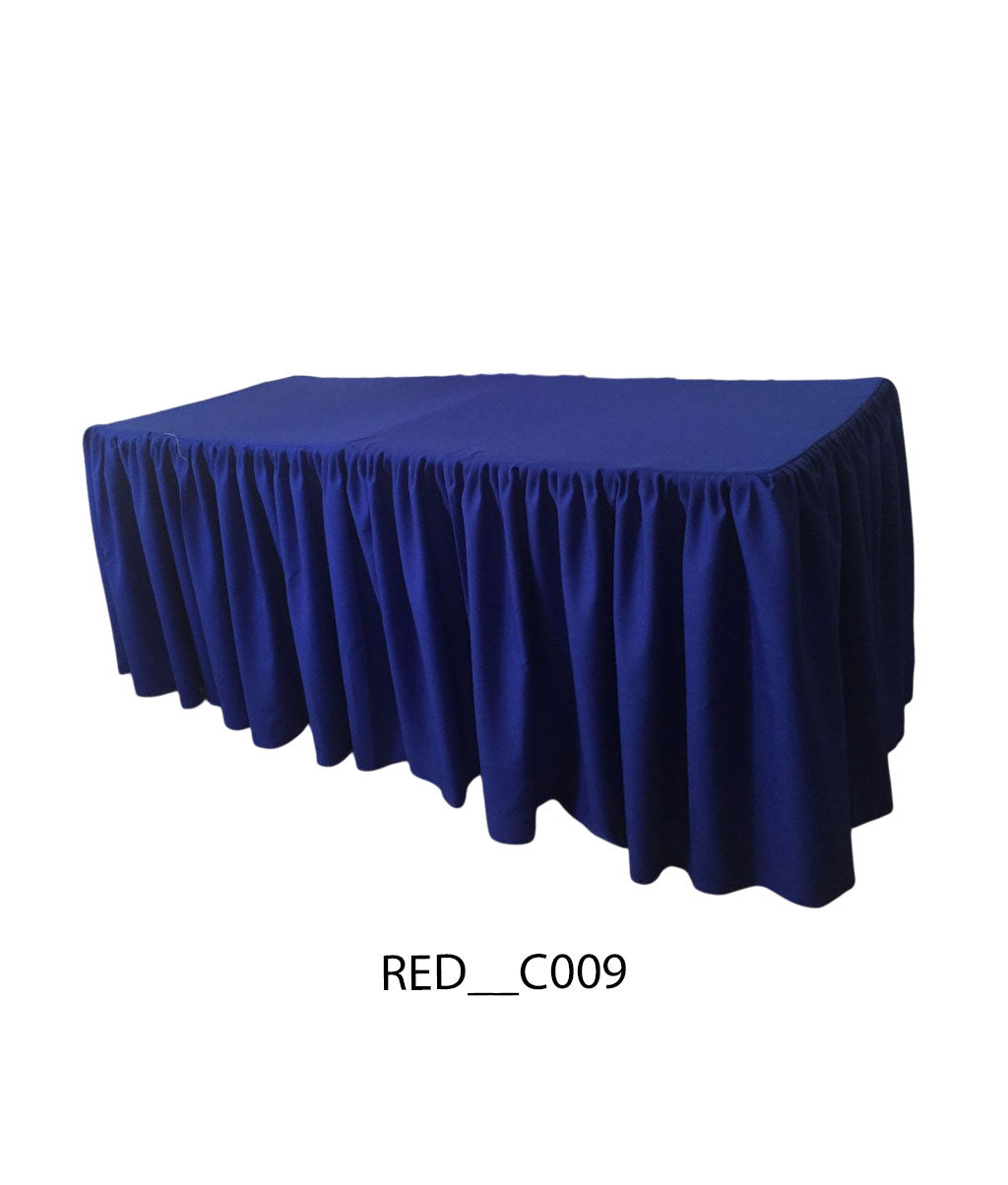 Plain Square Table Cover 2x5 Ft – Premium Lycra Fabric (All Colors Available)