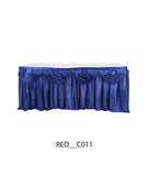 Satin Pleated Table Skirt for Events | Elegant Banquet & Wedding Table Cover