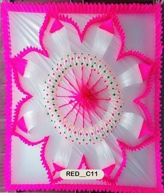 Pink Lotus Bloom Fabric Ceiling Decor-RED__C11