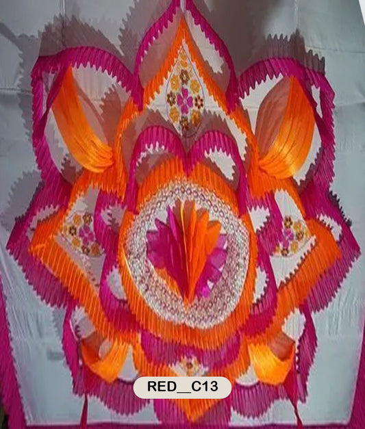 Sunset Bloom  Fabric Ceiling Decor-RED__C13