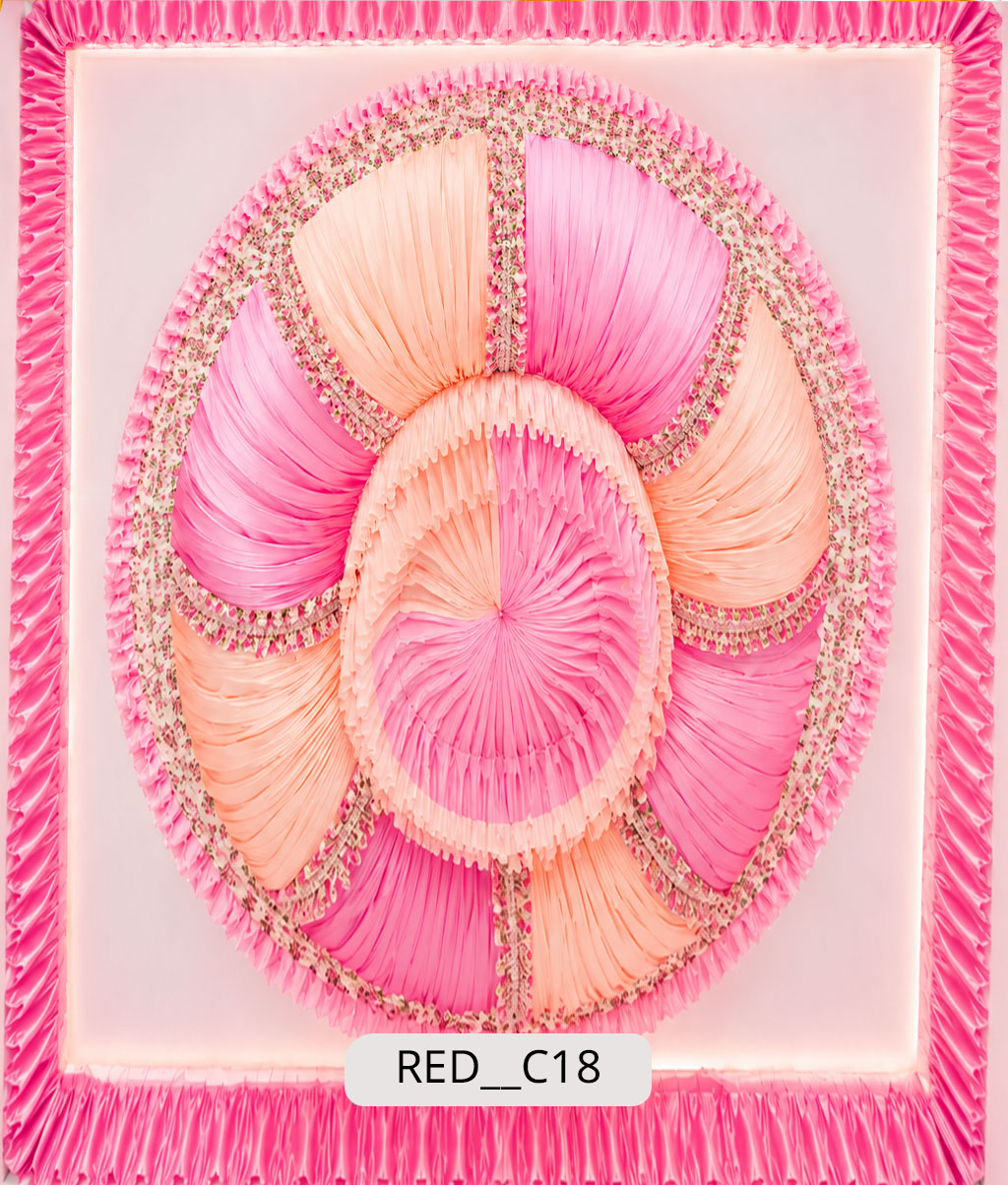 Pink Mandala Dome Ceiling Fabric (RED__C18)