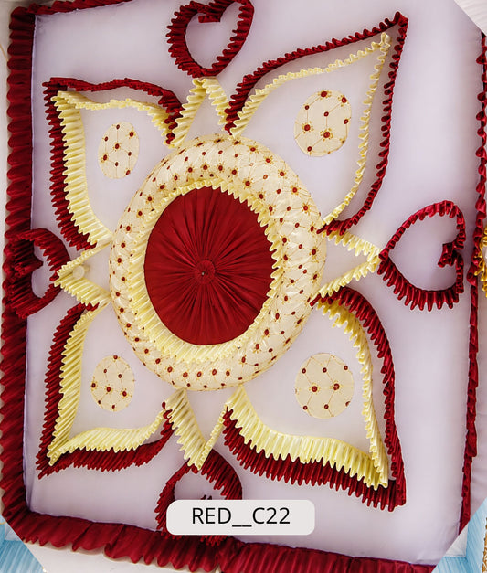 Lotus Flower Mandala / Kamal Phool Pattern (RED__C22)