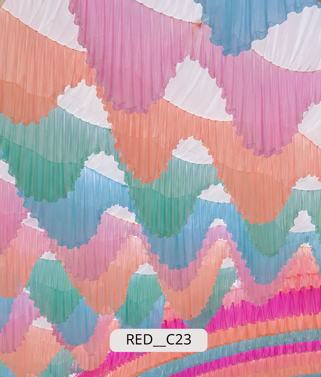 Layered Ruffle Canopy (RED__C23)
