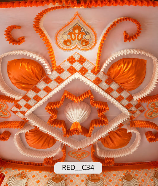 Diamond Mandala with Paisley Ceiling (RED__C34)