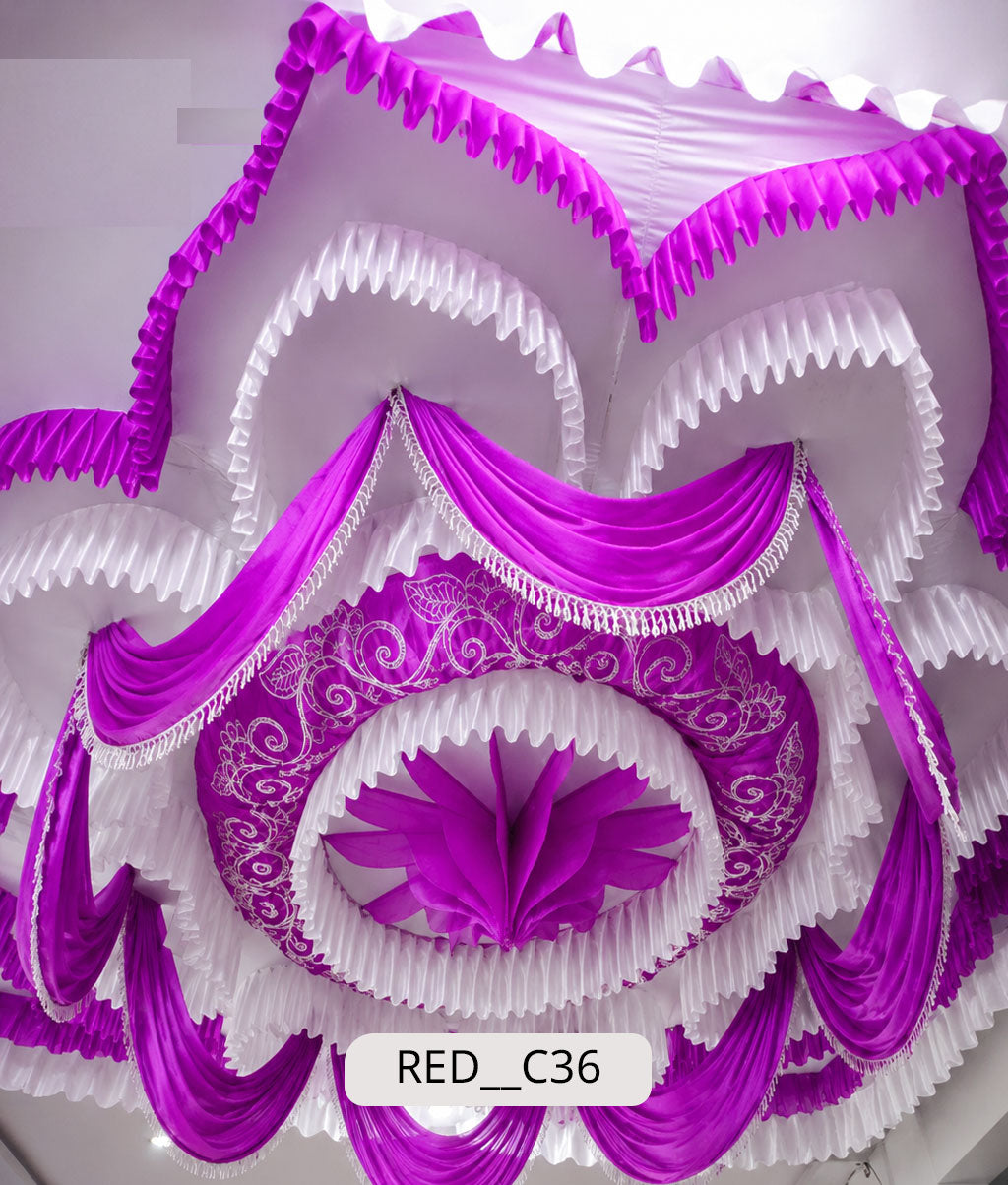Hanging Lotus Bud Center Ceiling (RED__C36)