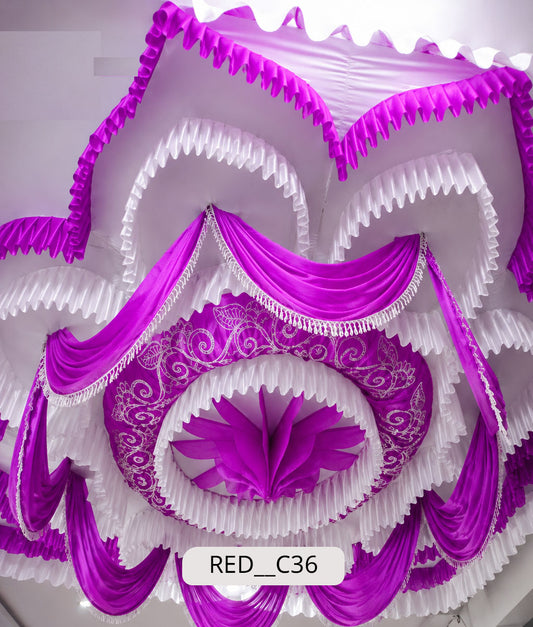Hanging Lotus Bud Center Ceiling (RED__C36)