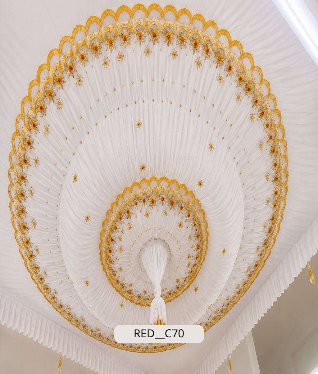 Imperial White & Gold Layered Dome (RED__C70)