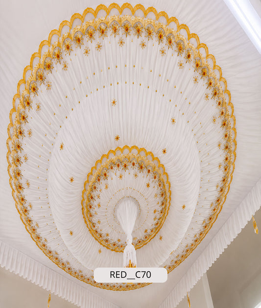 Imperial White & Gold Layered Dome (RED__C70)