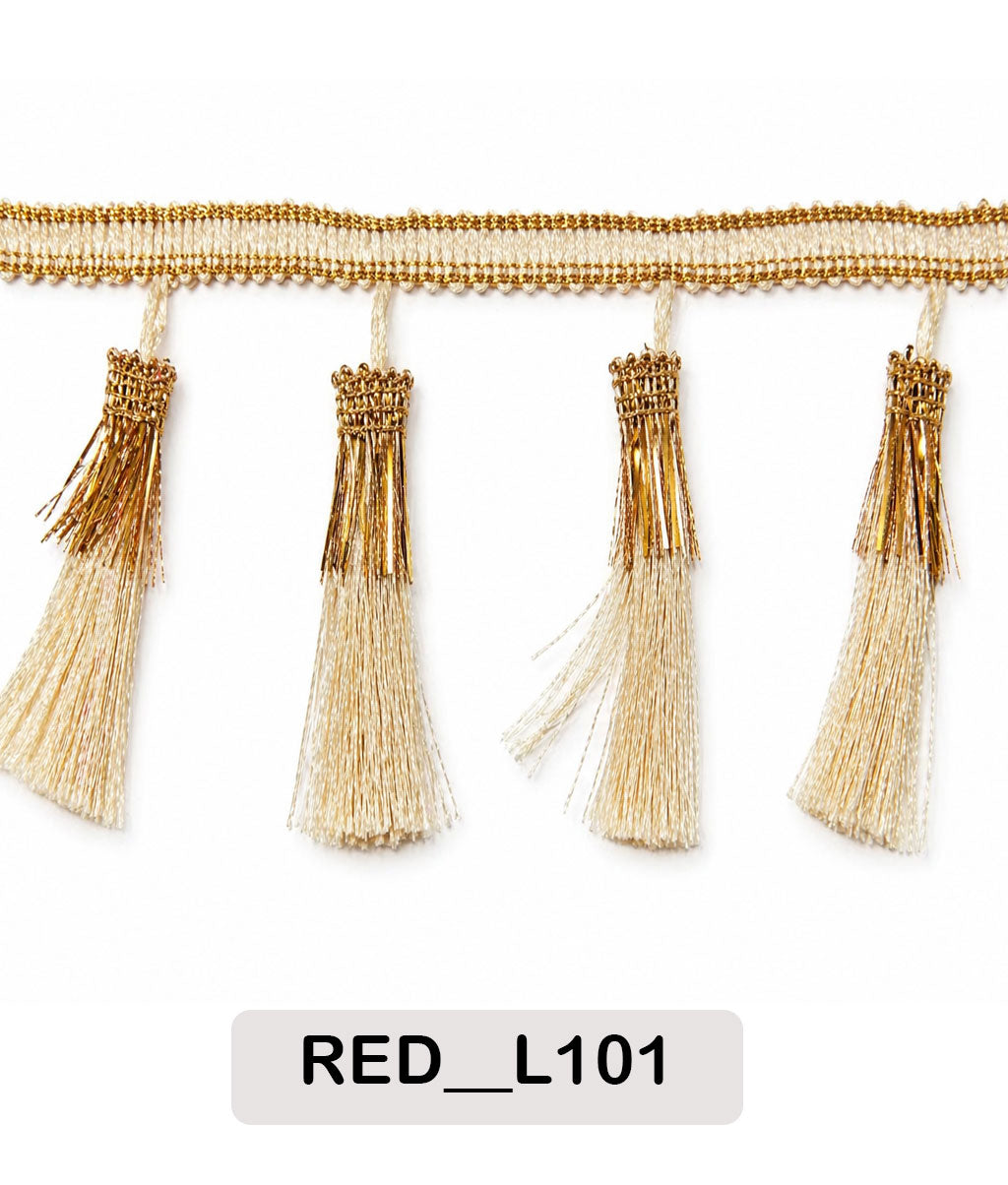 Royal Gold Tassel Lace Trim