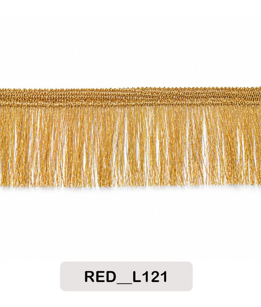 Golden Soft Fringe Tassel Lace Trim (Code: L121)      