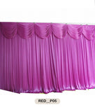 Pink Diamond Scalloped Curtain-RED__P05