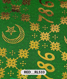 Roto Foil Print & Lycra Foil Print Fabric | Premium Shiny Decorative Fabric for Events & Draping