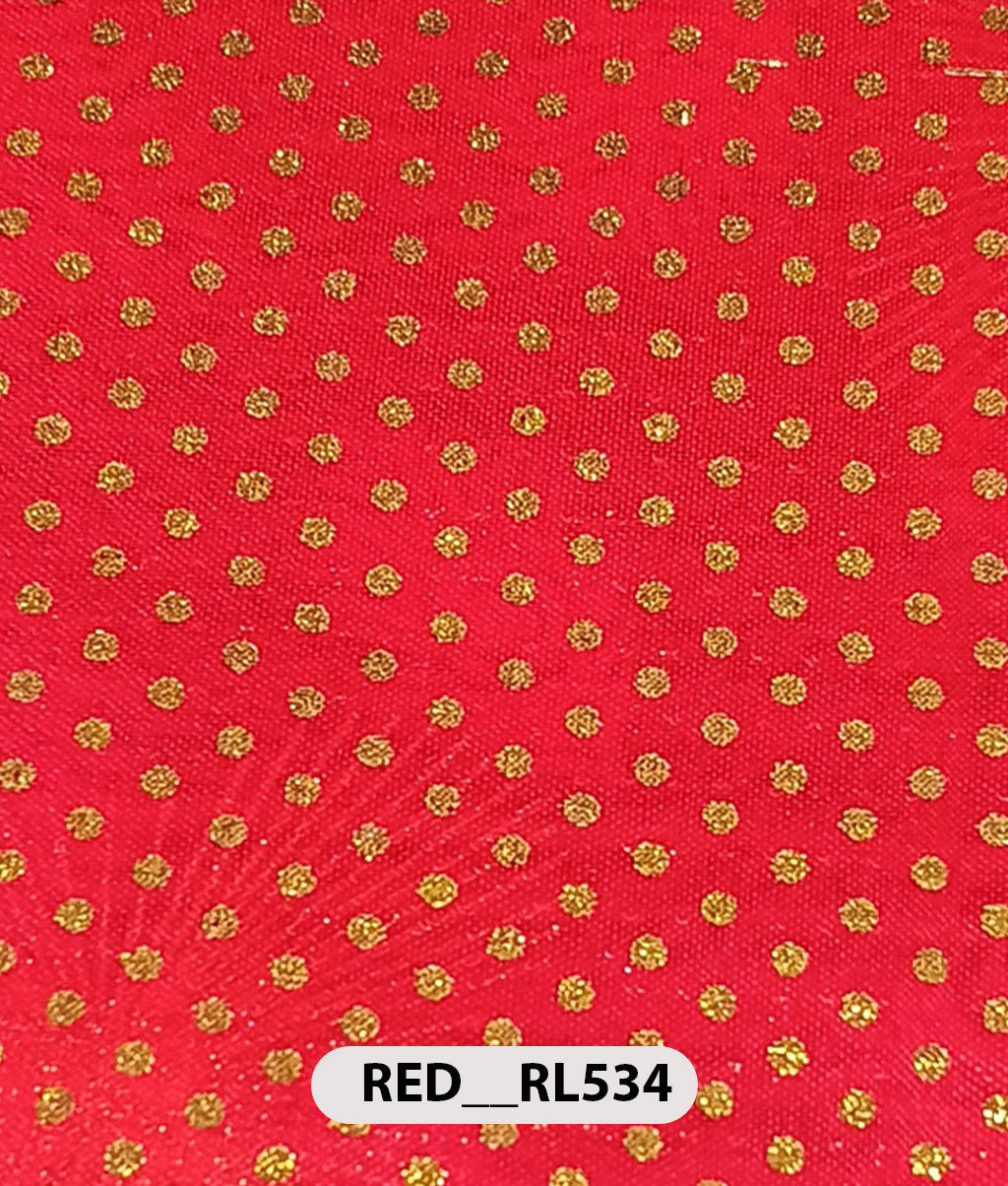 Roto Foil Print & Lycra Foil Print Fabric | Premium Shiny Decorative Fabric for Events & Draping
