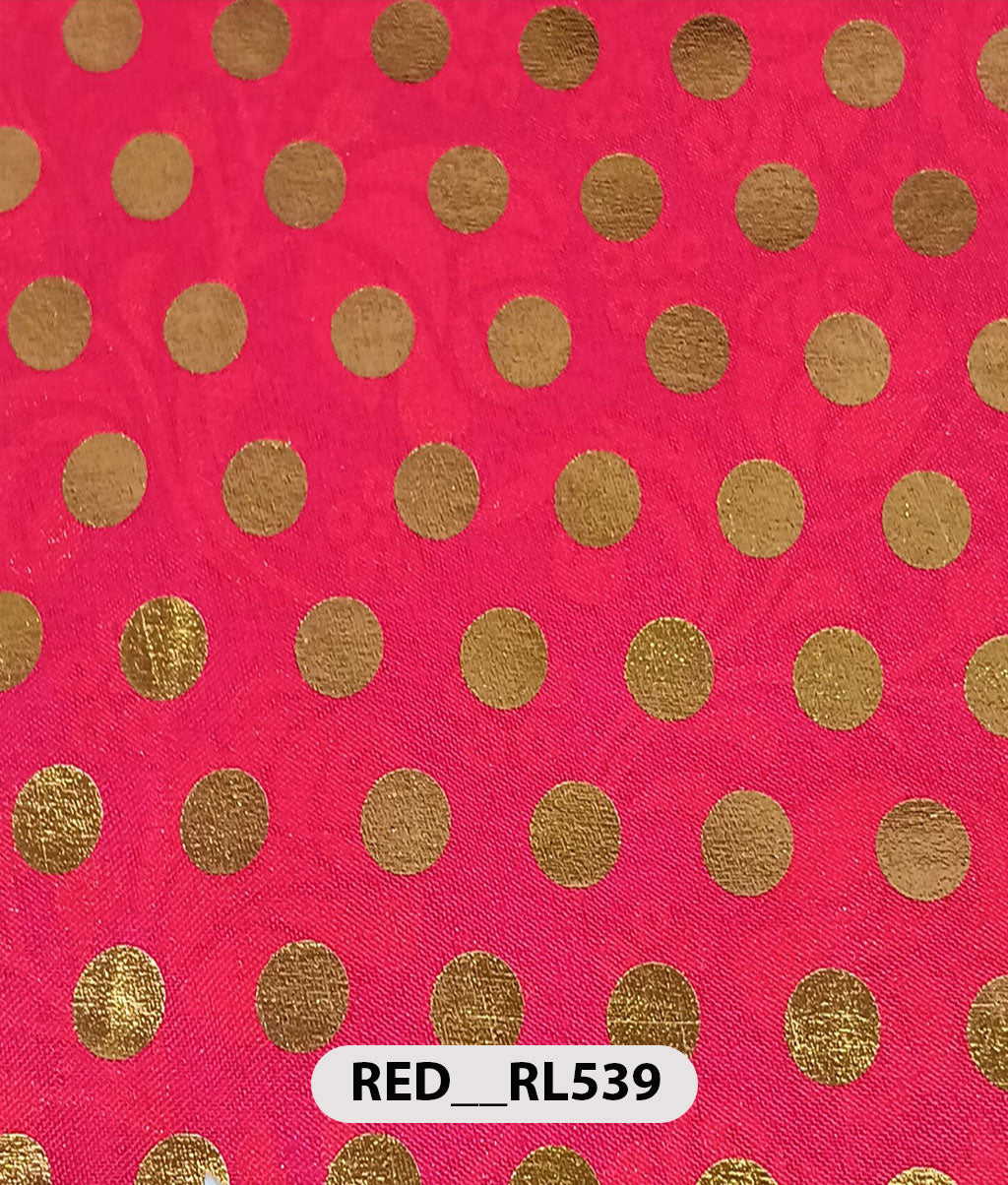 Roto Foil Print & Lycra Foil Print Fabric | Premium Shiny Decorative Fabric for Events & Draping