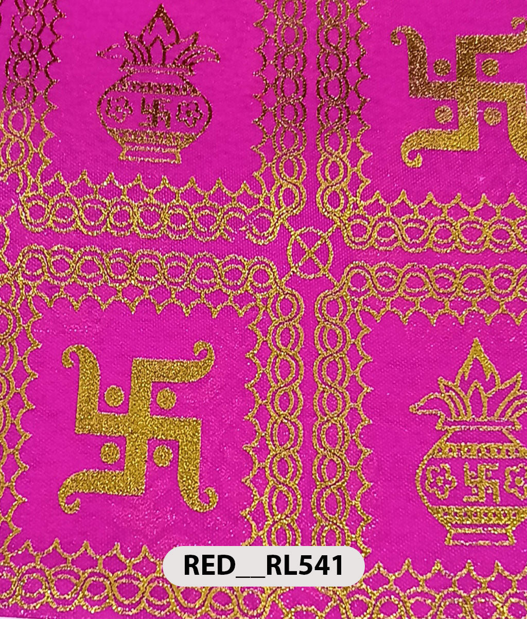 Roto Foil Print & Lycra Foil Print Fabric | Premium Shiny Decorative Fabric for Events & Draping