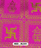 Roto Foil Print & Lycra Foil Print Fabric | Premium Shiny Decorative Fabric for Events & Draping