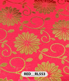 Roto Foil Print & Lycra Foil Print Fabric | Premium Shiny Decorative Fabric for Events & Draping