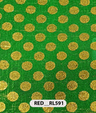 Roto Foil Print & Lycra Foil Print Fabric | Premium Shiny Decorative Fabric for Events & Draping