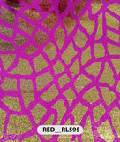 Roto Foil Print & Lycra Foil Print Fabric | Premium Shiny Decorative Fabric for Events & Draping