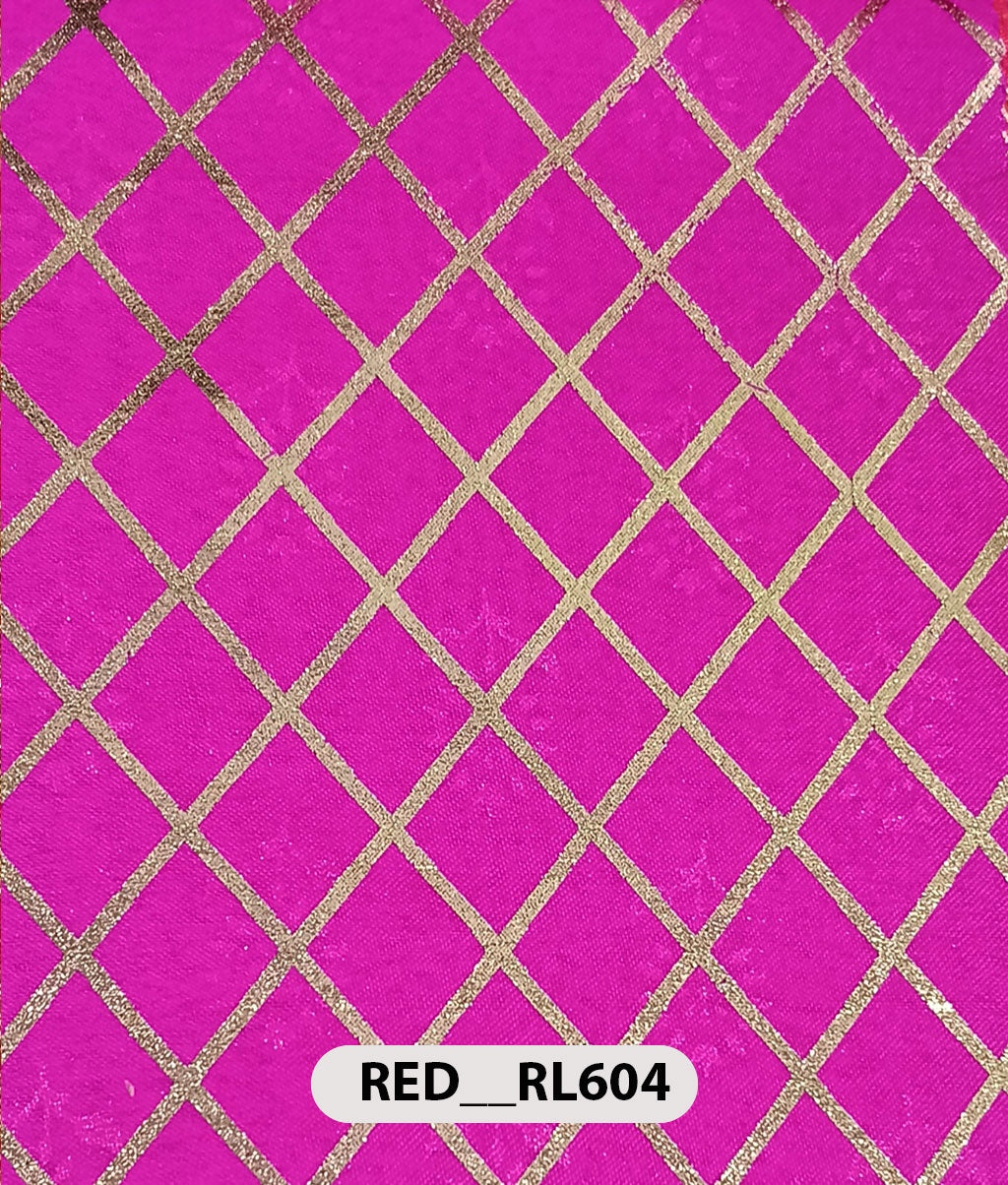 Roto Foil Print & Lycra Foil Print Fabric | Premium Shiny Decorative Fabric for Events & Draping