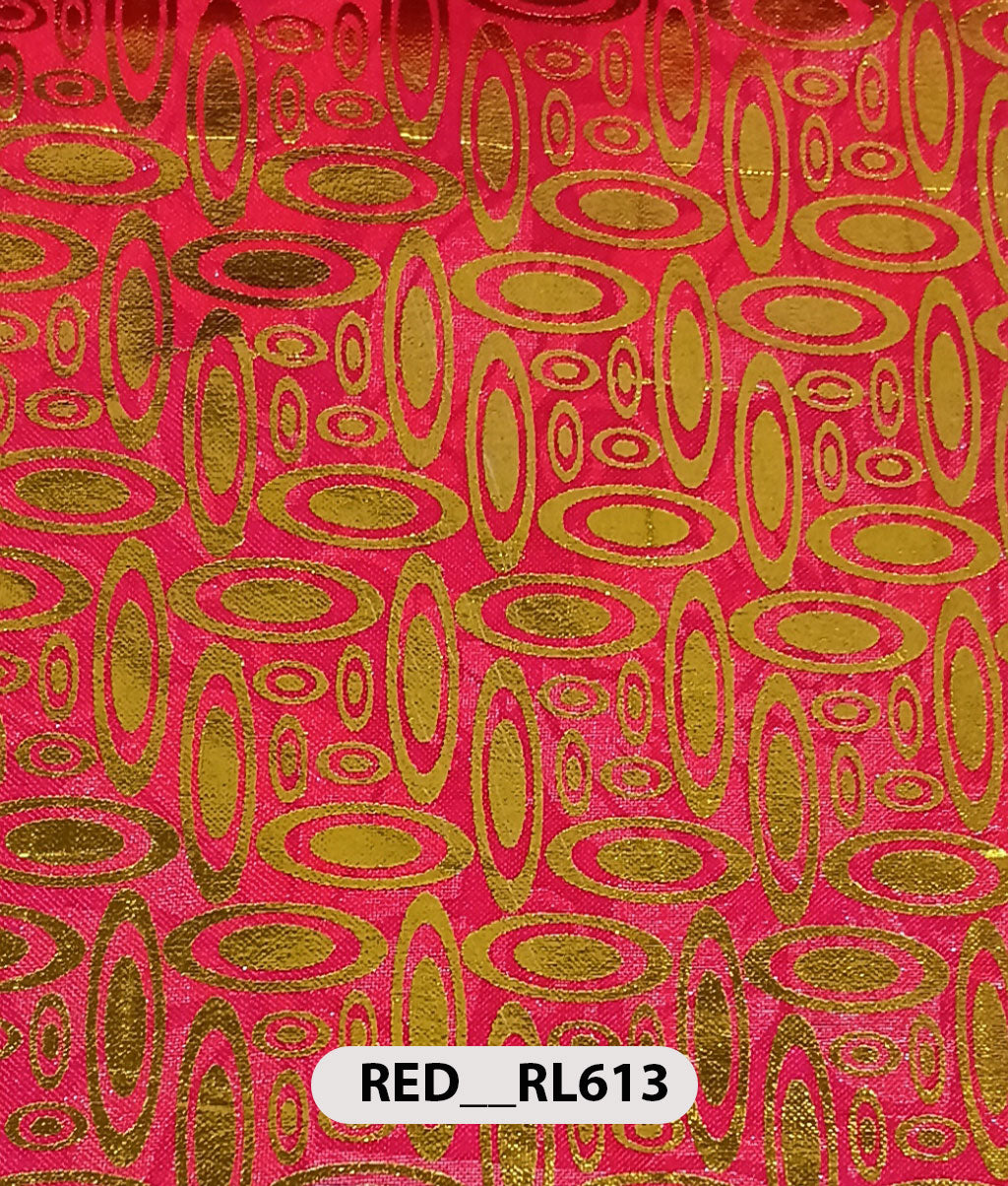 Roto Foil Print & Lycra Foil Print Fabric | Premium Shiny Decorative Fabric for Events & Draping