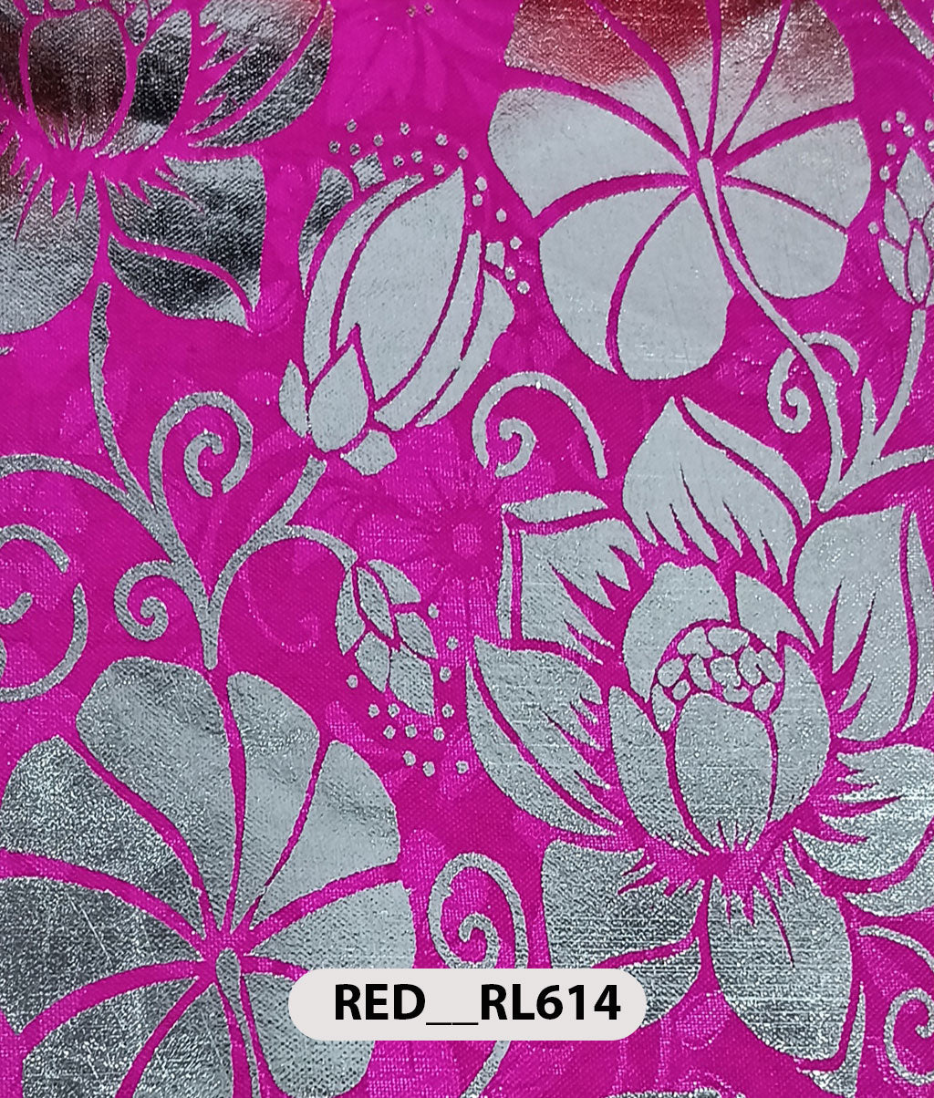 Roto Foil Print & Lycra Foil Print Fabric | Premium Shiny Decorative Fabric for Events & Draping